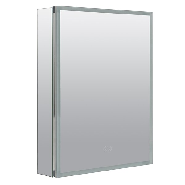 Zenith Products FRAMELESS BIVIEW LED ALUMINUM MEDICINE CABINET, LEFT HINGE EMRA1824LL - main